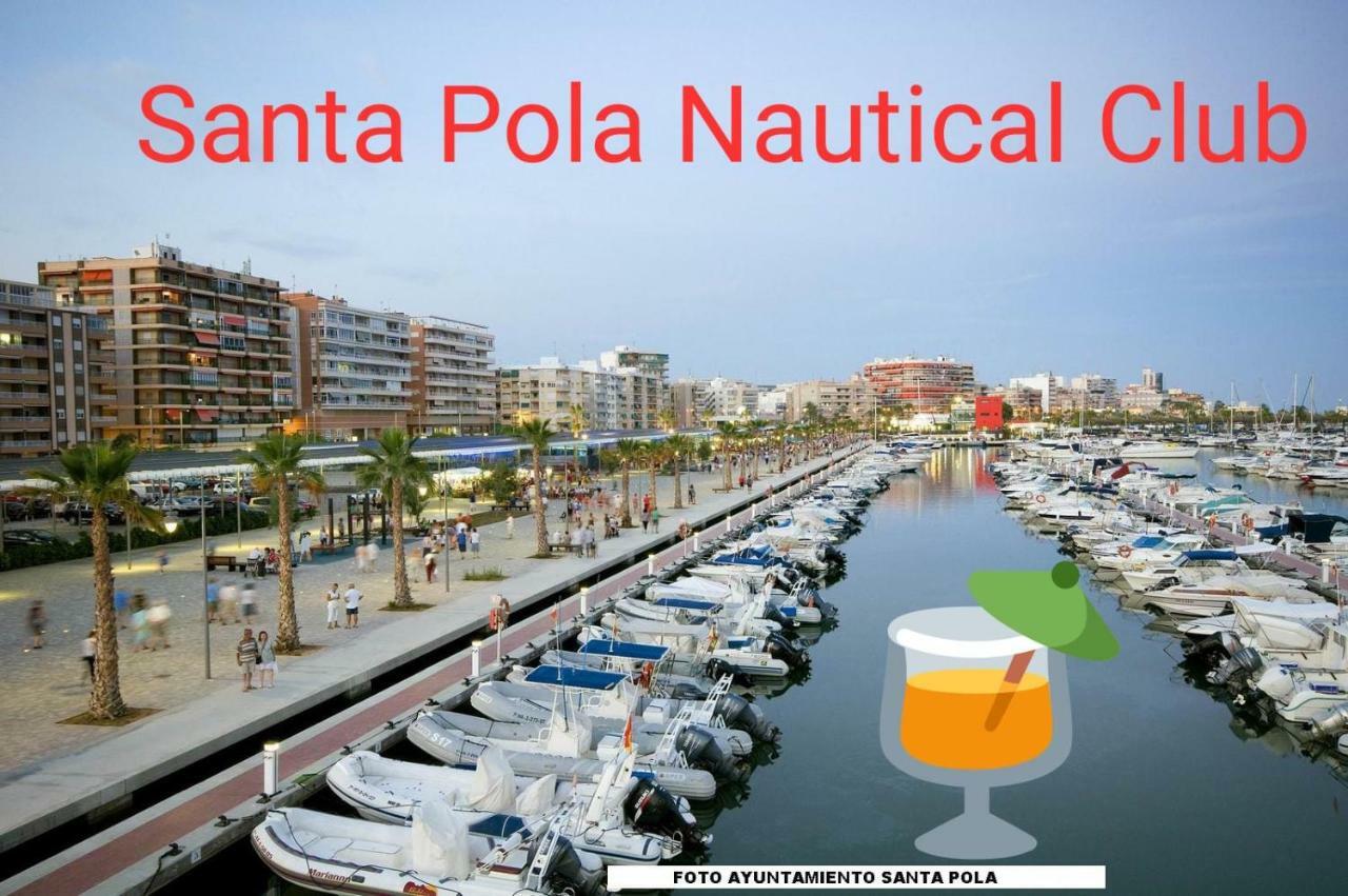 Playa 500M Y Centro Pueblo 600M, Piscina, 4 Clim, 2 Parkings Apartment Santa Pola Ngoại thất bức ảnh
